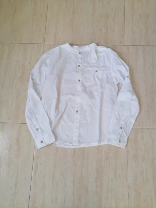 Camisa blanca manga larga niño 11/12