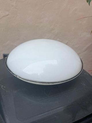 Plafoniera in vetro e plastica