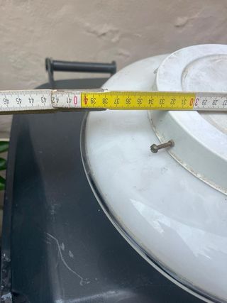 Plafoniera in vetro e plastica