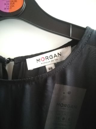 Vestido Negro y Dorado Morgan Talla S