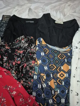 Lote 10 camisas mujer estampadas