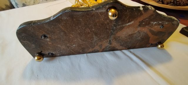 Reloj Bronce y Mármol Años 60