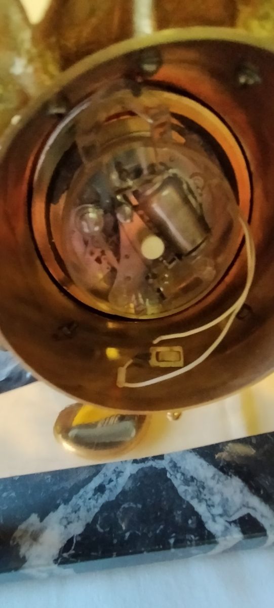 Reloj Bronce y Mármol Años 60