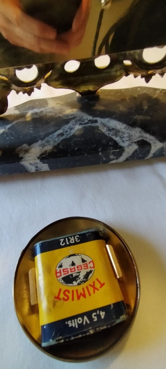 Reloj Bronce y Mármol Años 60