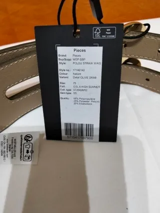 Cintura donna doppia fibbia 83 cm