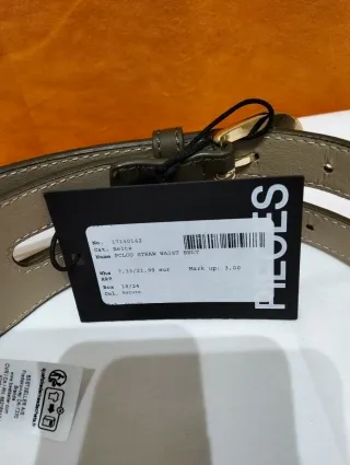 Cintura donna doppia fibbia 83 cm