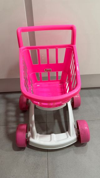 Cocinita de madera + accesorios + carrito compra