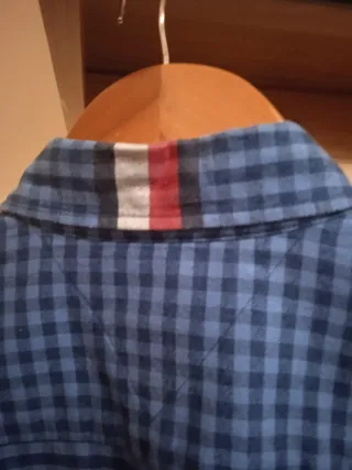 Camisa Tommy Hilfiger cuadros azul Talla S