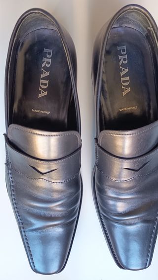 Mocassini Prada N.41 Pelle Nera