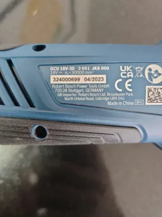 Fresadora Bosch GCU 18v-30