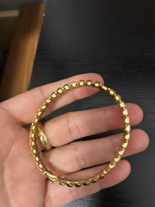 Pulsera estilo espina dorsal dorada