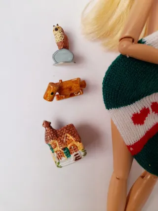 Calzettone natalizio per Barbie + strenne antiche