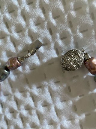 Precioso conjunto perlas collar y pendientes