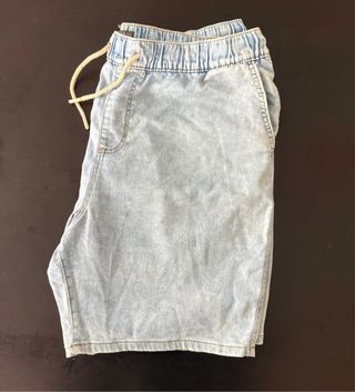 Vaquero corto hombre azul