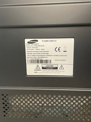 TV Samsung Plasma 42 4 Series