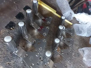 Set 8 Piedi Acciaio Cromato