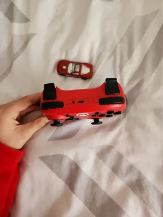 Mando Pro Nintendo Rojo y Negro