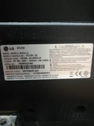 Televisor LG Negro Grande