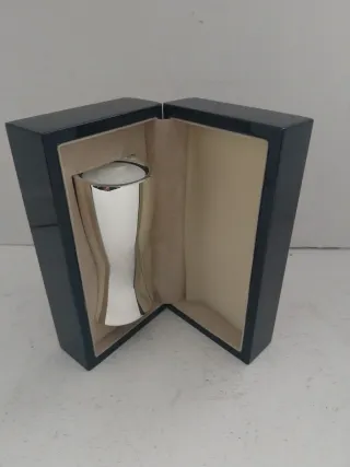 Portacandela in metallo argentato