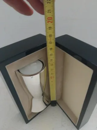 Portacandela in metallo argentato