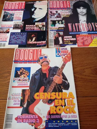 Tres revistas Boogie año 1990.