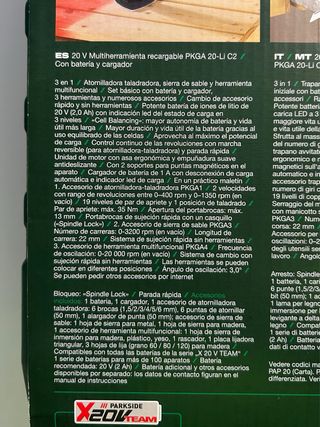 Parkside Multiherramienta 20V Recargable