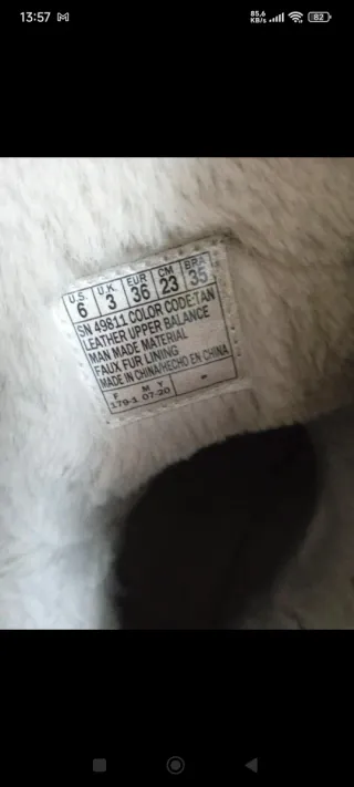 Botas Skechers Beige/Marrón Talla 36