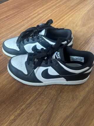 Nike Dunk Niño Negro Blanco