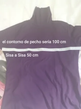Camisa morada térmica talla 4XL