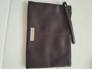 Serra Bolso de mano de piel marrón