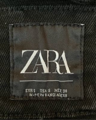 Cazadora vaquera Zara Negra