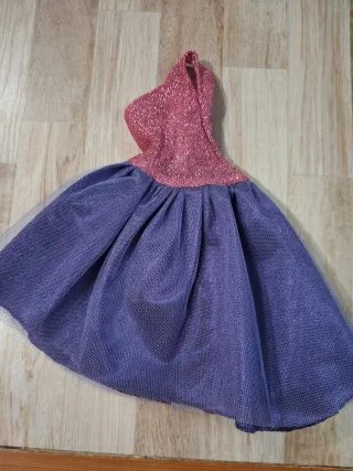 Vestido Muñeca Nancy Rosa y Morado