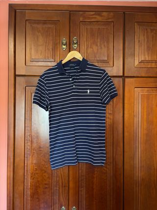 Polo Ralph Lauren Rayas Azul Marino Blanco
