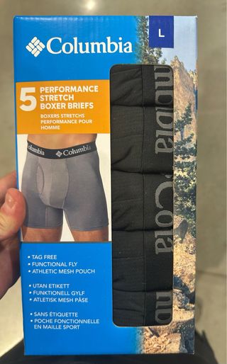Pack 5 Calzoncillos Columbia Talla L