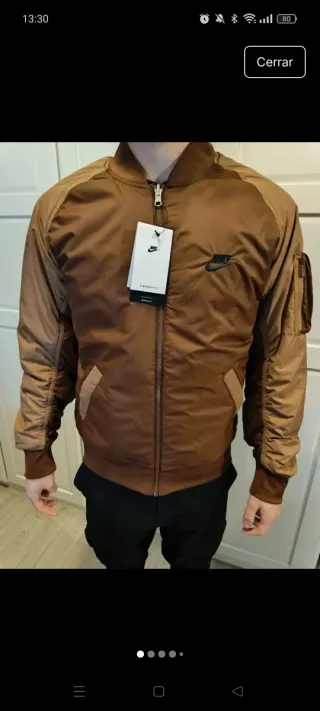 Chaqueta Bomber Nike Reversible Hombre