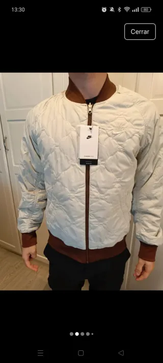 Chaqueta Bomber Nike Reversible Hombre