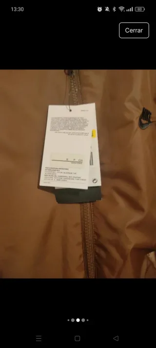 Chaqueta Bomber Nike Reversible Hombre