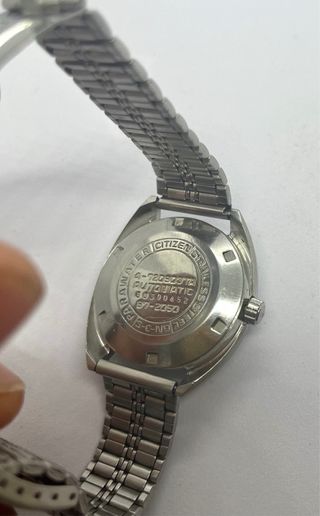 Vintage Citizen automático day‑date, japonés clási