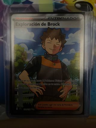Carta Pokémon Exploración de Brock Entrenador