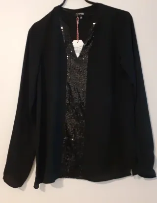 Blusa fiesta Formula Joven lentejuelas a estrenar