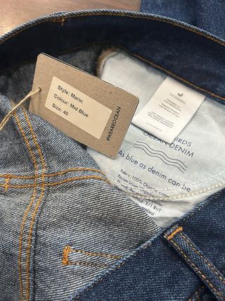 Pantalón vaquero Twothirds mujer azul