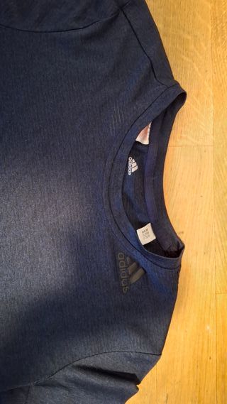 Maglietta sportiva Adidas blu per bambini