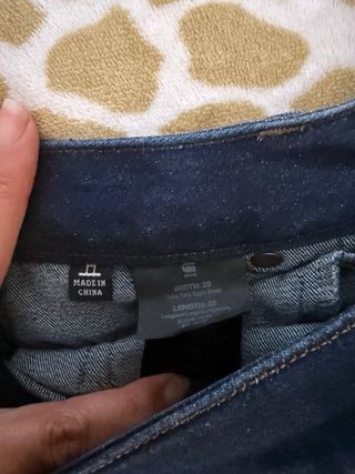 Pantalones G-Star RAW 3301 Skinny Azul. MUJER