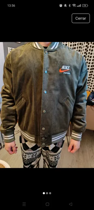 Chaqueta bomber Nike hombre verde