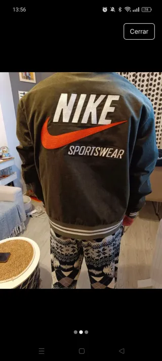 Chaqueta bomber Nike hombre verde