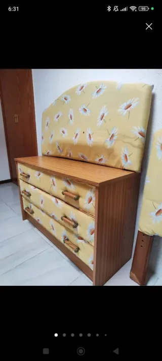 Cajonera y 2 cabeceros a juego