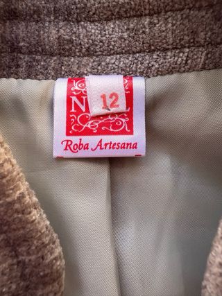 Traje Fallero Beige y Gris