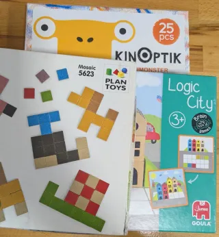 Lote 3 juegos educativos niños +2 años