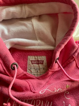 Felpa per bambini rosa con cappuccio