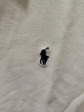 Polo Ralph Lauren blanco Slim Fit talla XL